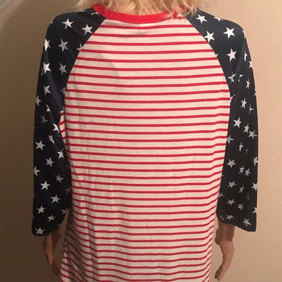 Red, white and blue shirt - Picture 3 of 10